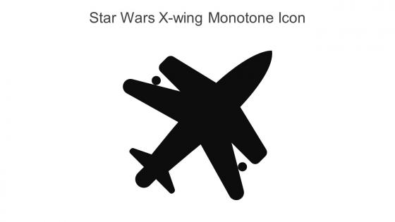 Star Wars X Wing Monotone Icon In Powerpoint Pptx Png And Editable Eps Format