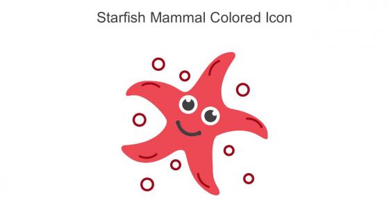 Starfish Mammal Colored Icon In Powerpoint Pptx Png And Editable Eps Format
