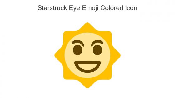 Starstruck Eye Emoji Colored Icon In Powerpoint Pptx Png And Editable Eps Format