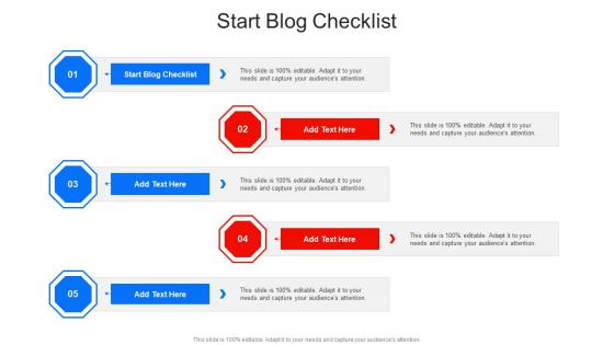 Start Blog Checklist In Powerpoint And Google Slides Cpb