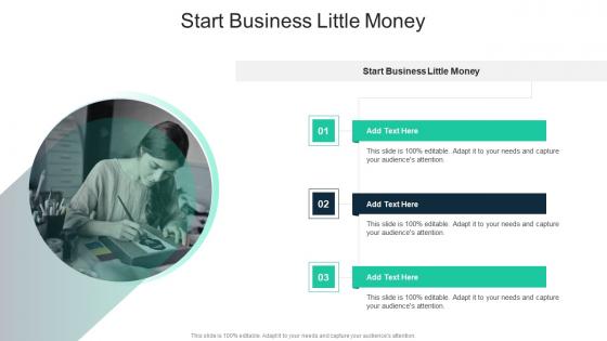 Start Business Little Money In Powerpoint And Google Slides Cpb