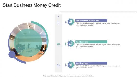 Start Business Money Credit In Powerpoint And Google Slides Cpb