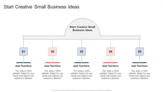 Start Creative Small Business Ideas In Powerpoint And Google Slides Cpb