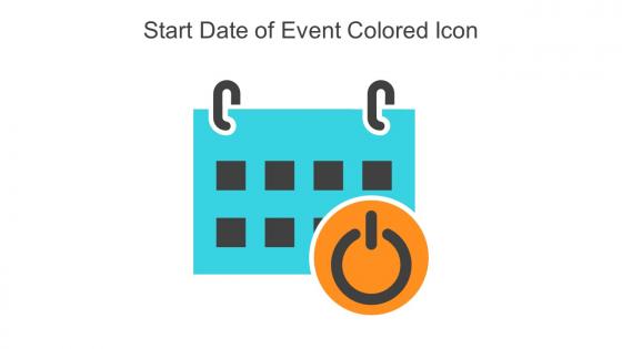 Start Date Of Event Colored Icon In Powerpoint Pptx Png And Editable Eps Format