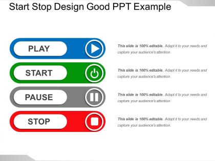 Start stop design good ppt example