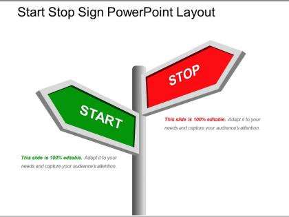 Start stop sign powerpoint layout