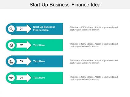 Start up business finance idea ppt powerpoint presentation inspiration influencers cpb