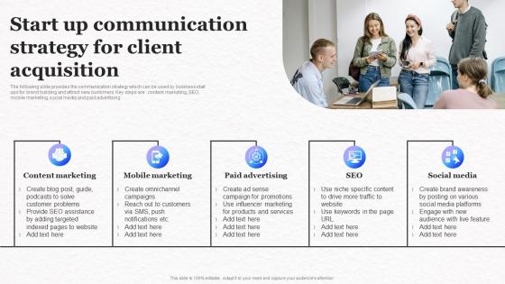 Start Up Communication Strategy For Client Acquisition