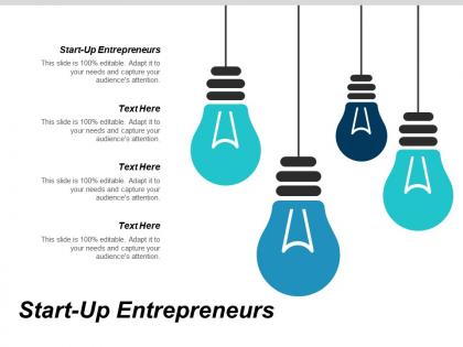 Start up entrepreneurs ppt powerpoint presentation visual aids infographics cpb