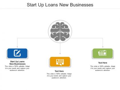 Start up loans new businesses ppt powerpoint presentation model smartart cpb