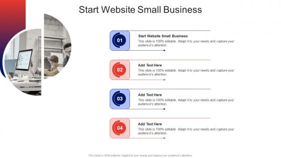 Start Website Small Business In Powerpoint And Google Slides Cpb