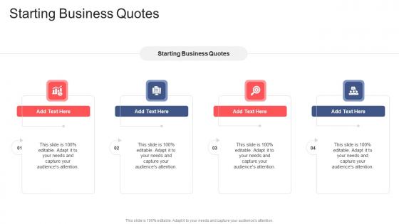 Starting Business Quotes In Powerpoint And Google Slides Cpb