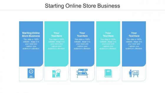Starting online store business ppt powerpoint presentation portfolio show cpb