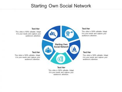 Starting own social network ppt powerpoint presentation slides information cpb
