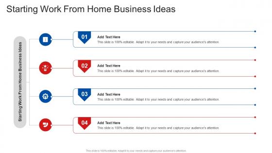 Starting Work From Home Business Ideas In Powerpoint And Google Slides Cpb