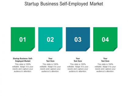 Startup business self employed market ppt powerpoint presentation layouts backgrounds cpb