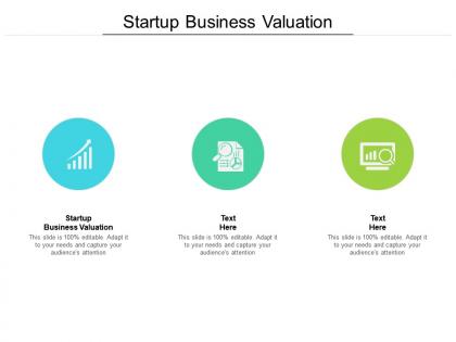 Startup business valuation ppt powerpoint presentation summary cpb