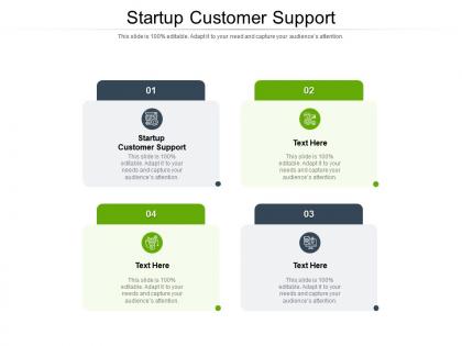 Startup customer support ppt powerpoint presentation portfolio graphics cpb