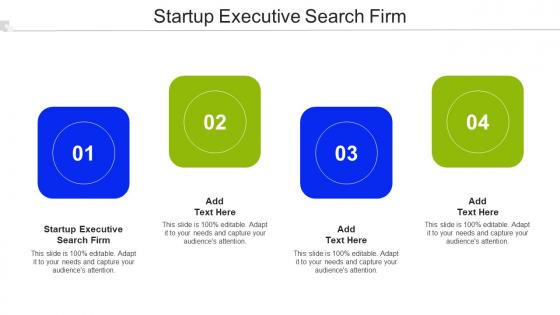 Startup Executive Search Firm Ppt Powerpoint Presentation Pictures Introduction Cpb
