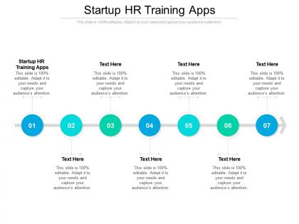 Startup hr training apps ppt powerpoint presentation pictures slides cpb