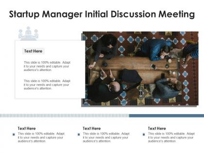 Startup manager initial discussion meeting