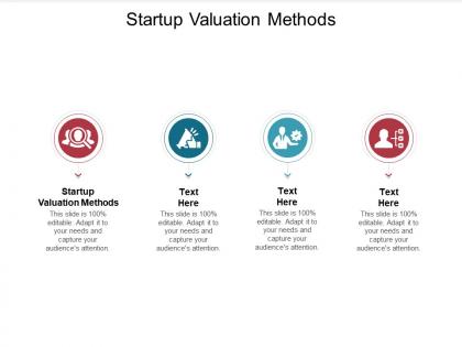 Startup valuation methods ppt powerpoint presentation professional samples cpb