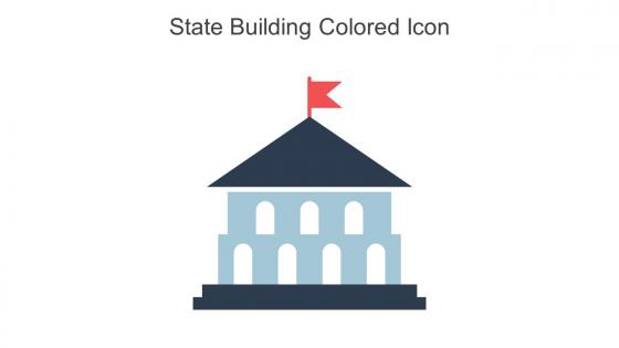 State Building Colored Icon In Powerpoint Pptx Png And Editable Eps Format