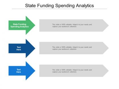 State funding spending analytics ppt powerpoint presentation portfolio background images cpb