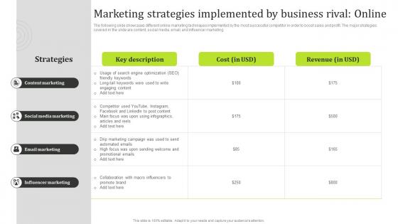 State Of The Information Technology Industry Marketing Strategies Implemented By Business Rival Online MKT SS V
