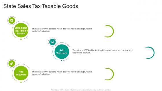 State Sales Tax Taxable Goods In Powerpoint And Google Slides Cpb