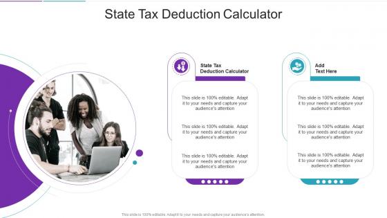 State Tax Deduction Calculator In Powerpoint And Google Slides Cpb