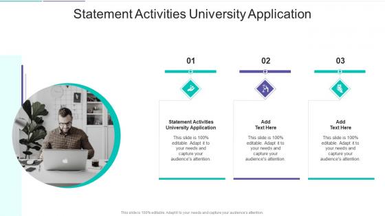 Statement Activities University Application In Powerpoint And Google Slides Cpb