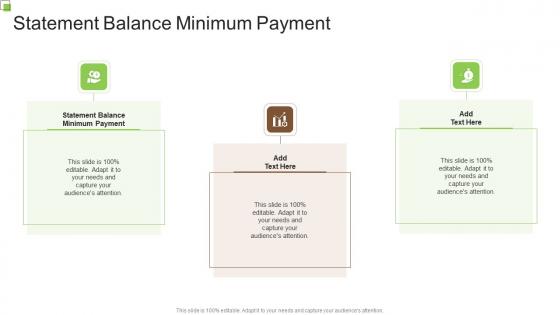 Statement Balance Minimum Payment In Powerpoint And Google Slides Cpb