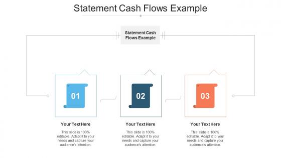 Statement Cash Flows Example Ppt Powerpoint Presentation Gallery Brochure Cpb