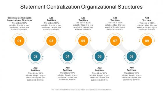 Statement Centralization Organizational Structures In Powerpoint And Google Slides Cpb