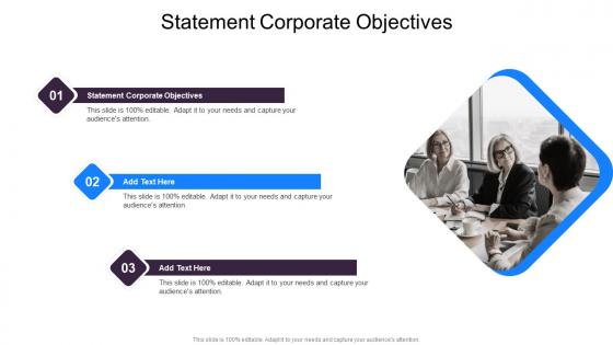 Statement Corporate Objectives In Powerpoint And Google Slides Cpb
