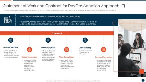 Statement Of Work And Contract For Devops Adoption Approach It