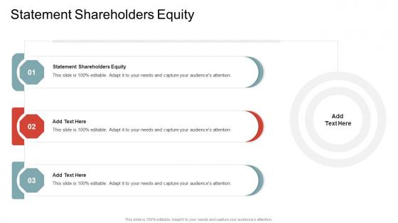 Statement Shareholders Equity In Powerpoint And Google Slides Cpb