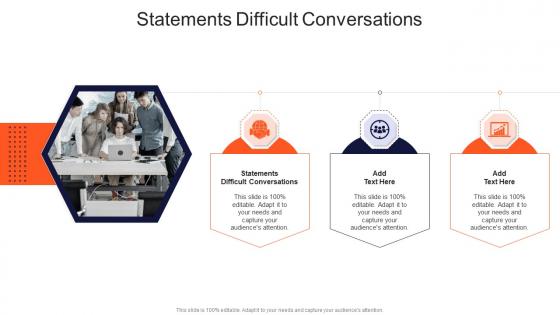 Statements Difficult Conversations In Powerpoint And Google Slides Cpb