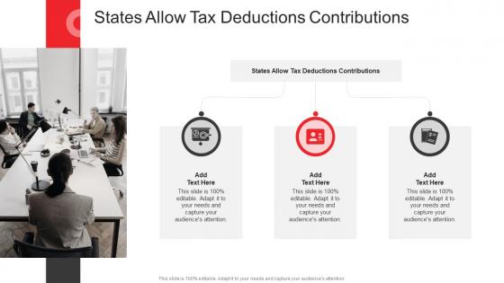 States Allow Tax Deductions Contributions In Powerpoint And Google Slides Cpb