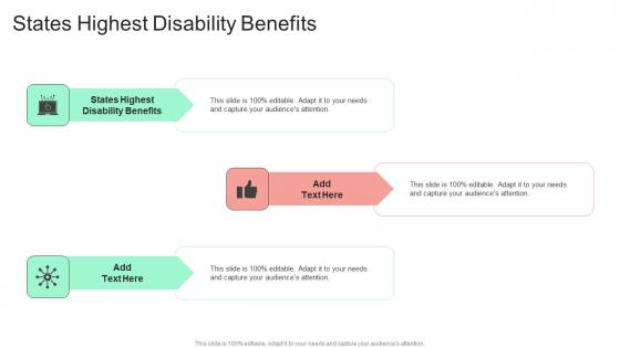 States Highest Disability Benefits In Powerpoint And Google Slides Cpb