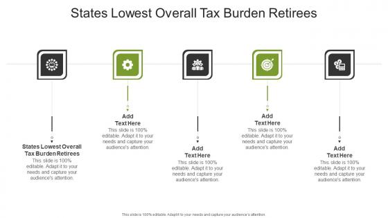 States Lowest Overall Tax Burden Retirees In Powerpoint And Google Slides Cpb