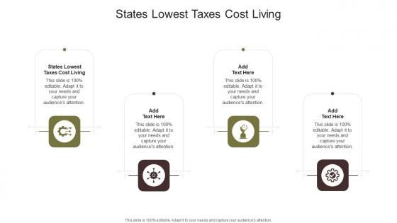 States Lowest Taxes Cost Living In Powerpoint And Google Slides Cpb