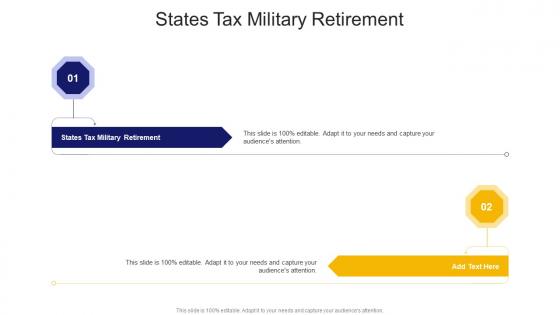 States Tax Military Retirement In Powerpoint And Google Slides Cpb