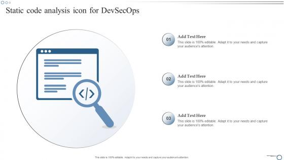 Static code analysis icon for DevSecOps