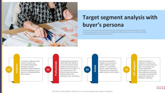 Stationery Product Business Plan Target Segment Analysis With Buyers Persona BP SS
