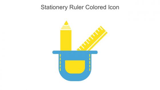 Stationery Ruler Colored Icon In Powerpoint Pptx Png And Editable Eps Format