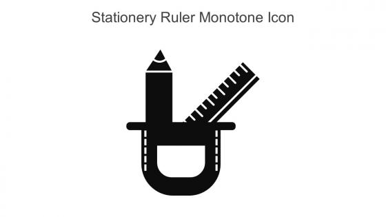 Stationery Ruler Monotone Icon In Powerpoint Pptx Png And Editable Eps Format