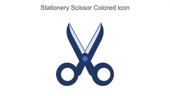 Stationery Scissor Colored Icon In Powerpoint Pptx Png And Editable Eps Format