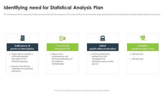 Statistical Analysis For Data Driven Identifying Need For Statistical Analysis Plan